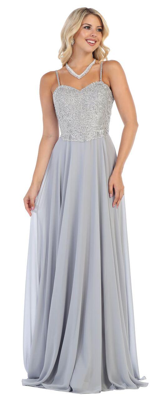 Long Formal Prom Dress Evening Gown - The Dress Outlet May Queen