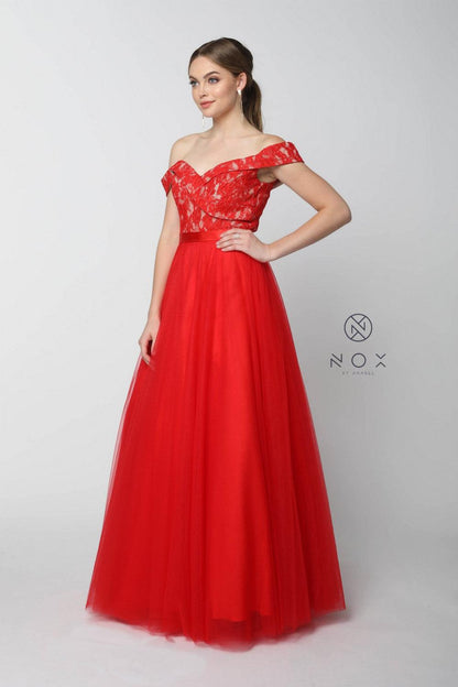 Long Formal Prom Dress Evening Gown - The Dress Outlet Nox Anabel