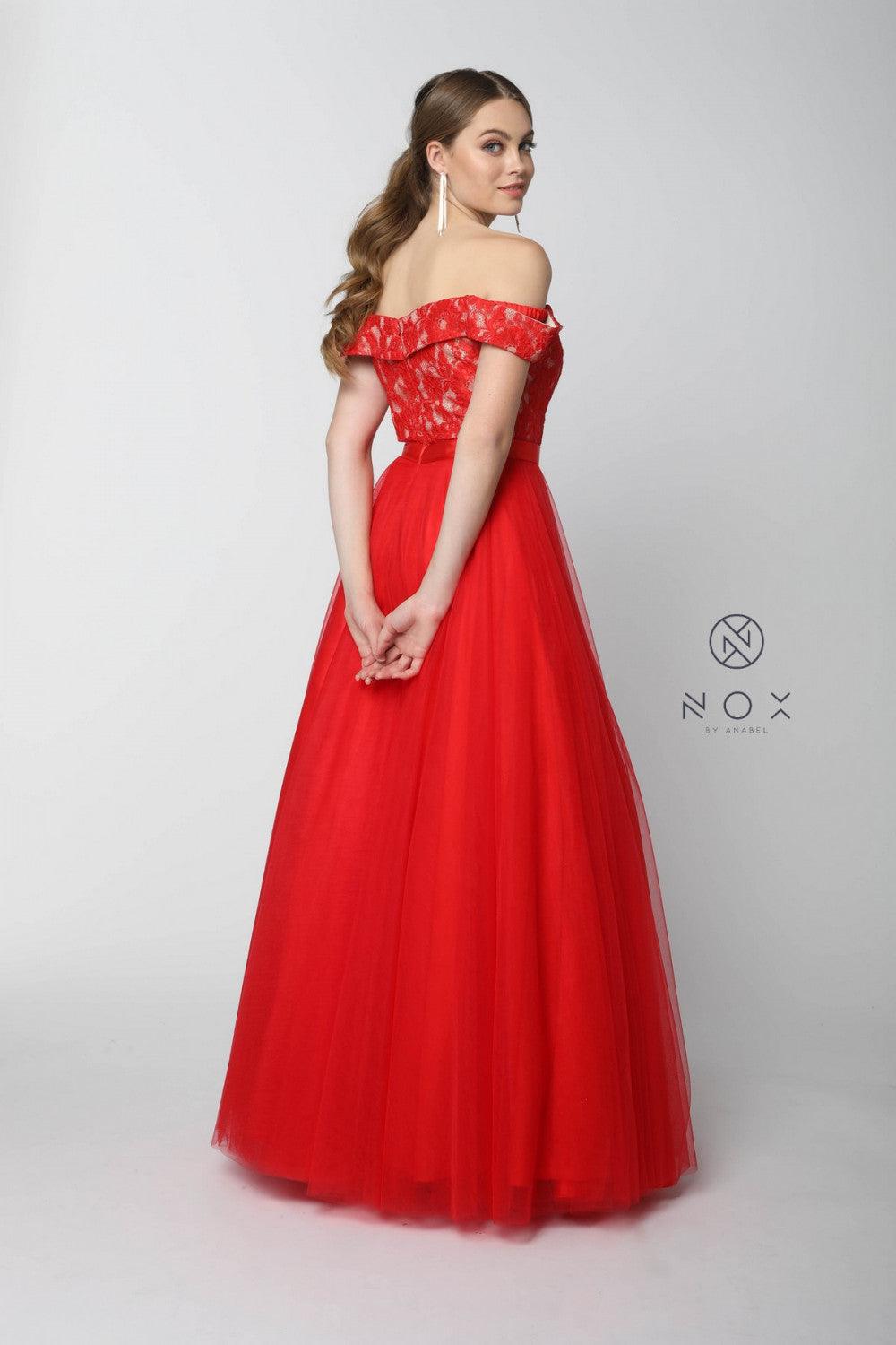 Long Formal Prom Dress Evening Gown - The Dress Outlet Nox Anabel