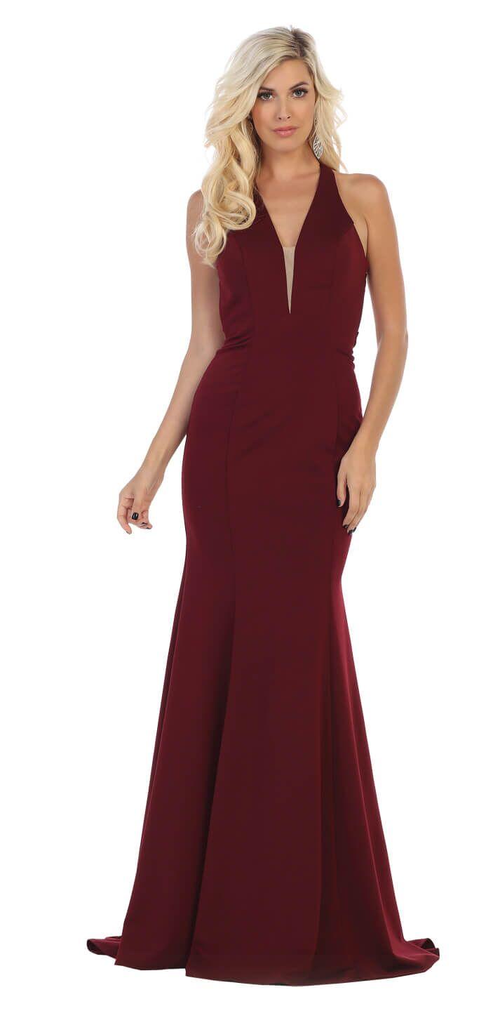 Long Formal Prom Dress Evening Gown - The Dress Outlet May Queen