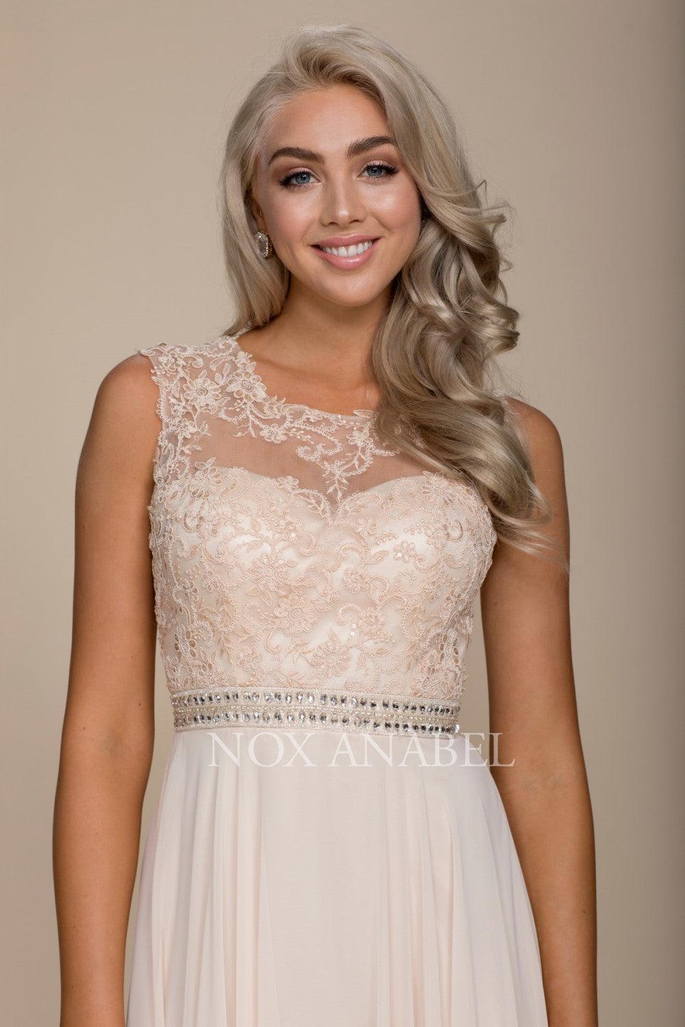 Blush Long Formal Dress Prom Evening Gown - Formal Dresses & Gowns