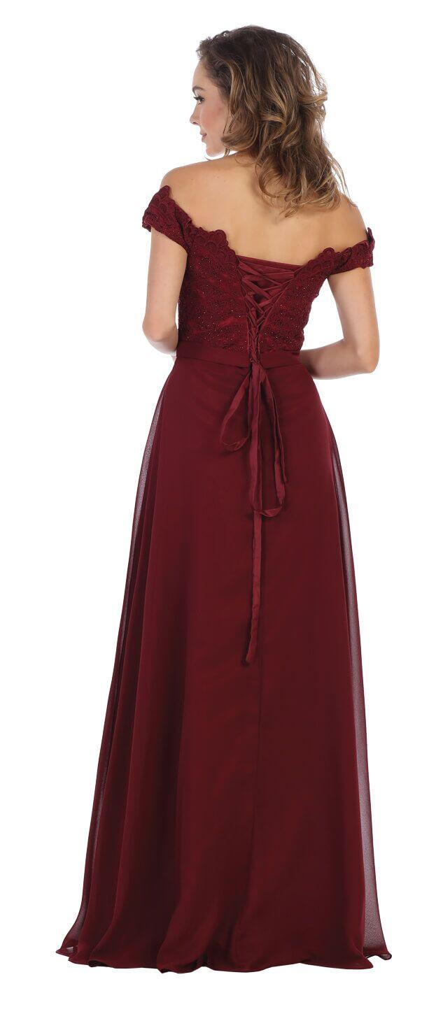 Long Formal Prom Dress Evening Gown - The Dress Outlet May Queen