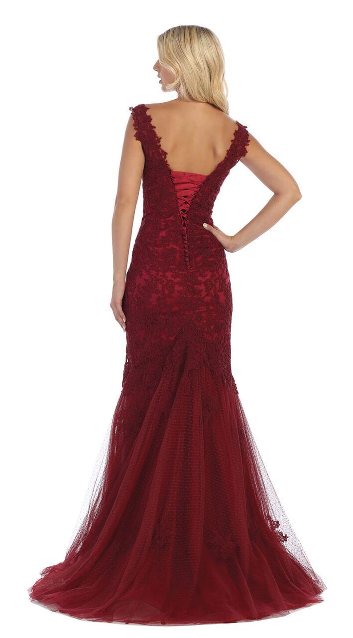 Long Formal Prom Dress Plus Size Evening Gown - The Dress Outlet May Queen