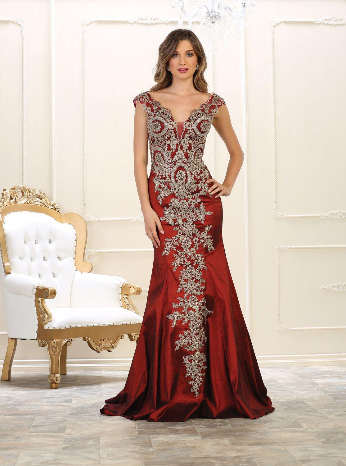 Long Formal Prom Evening Dress - The Dress Outlet May Queen