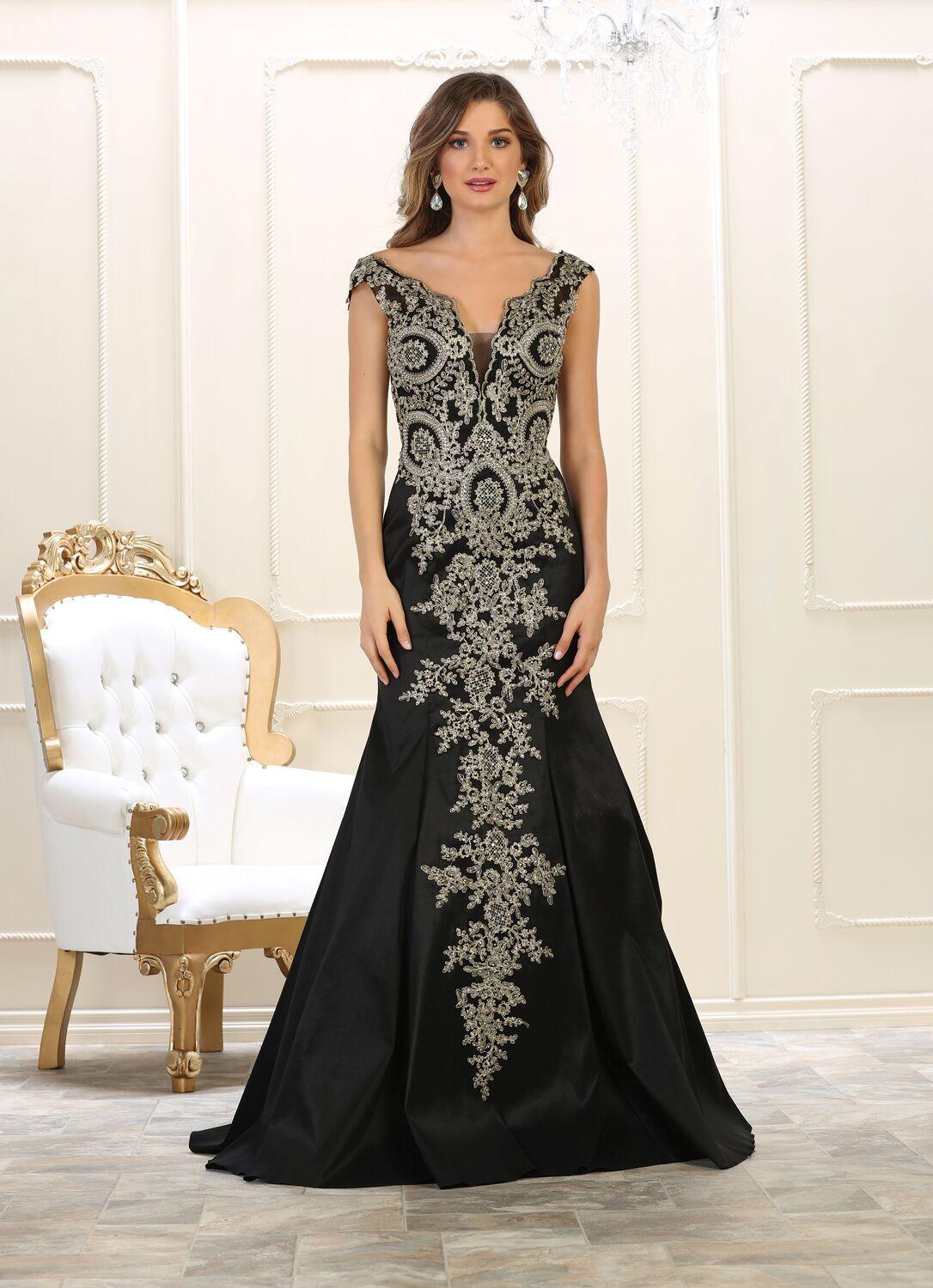 Long Formal Prom Evening Dress - The Dress Outlet May Queen