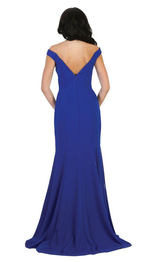 Long Formal Prom Gown Evening Party Bridal Dress - The Dress Outlet May Queen
