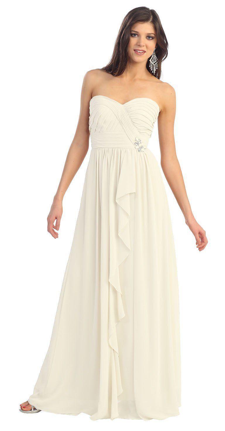 Long Formal Prom Plus Size Bridesmaids Dress - The Dress Outlet May Queen
