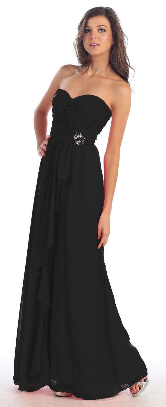 Long Formal Prom Plus Size Bridesmaids Dress - The Dress Outlet May Queen