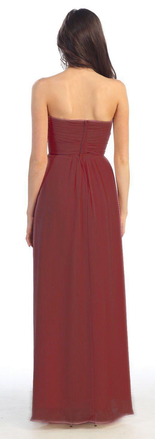 Long Formal Prom Plus Size Bridesmaids Dress - The Dress Outlet May Queen