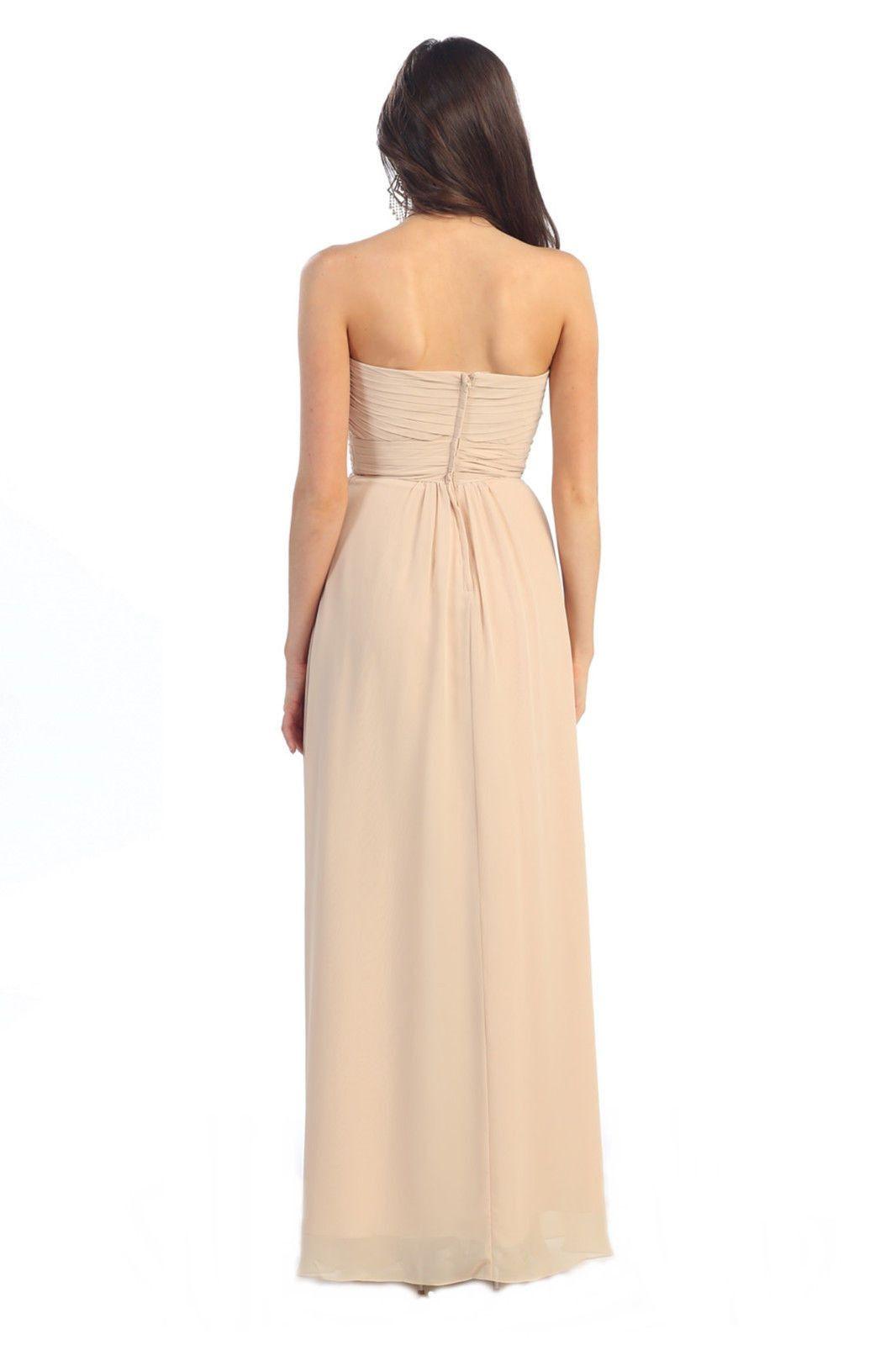 Long Formal Prom Plus Size Bridesmaids Dress - The Dress Outlet May Queen
