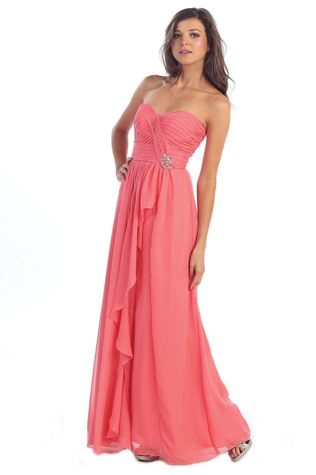 Long Formal Prom Plus Size Bridesmaids Dress - The Dress Outlet May Queen