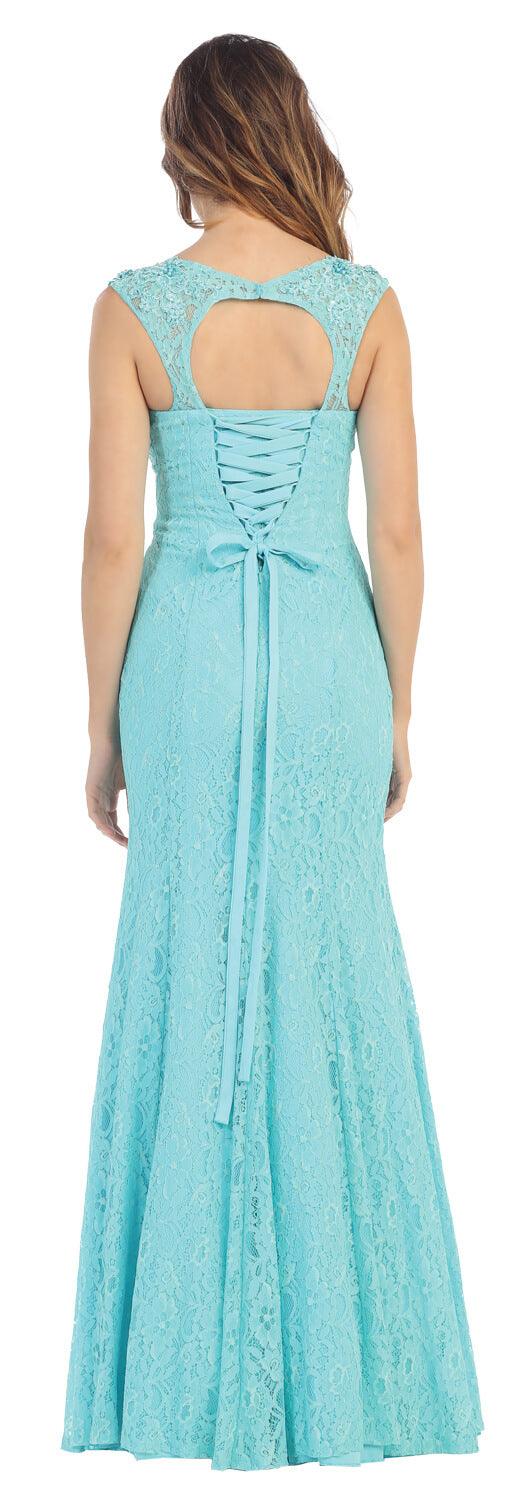 Long Formal Prom Plus Size Dress - The Dress Outlet May Queen