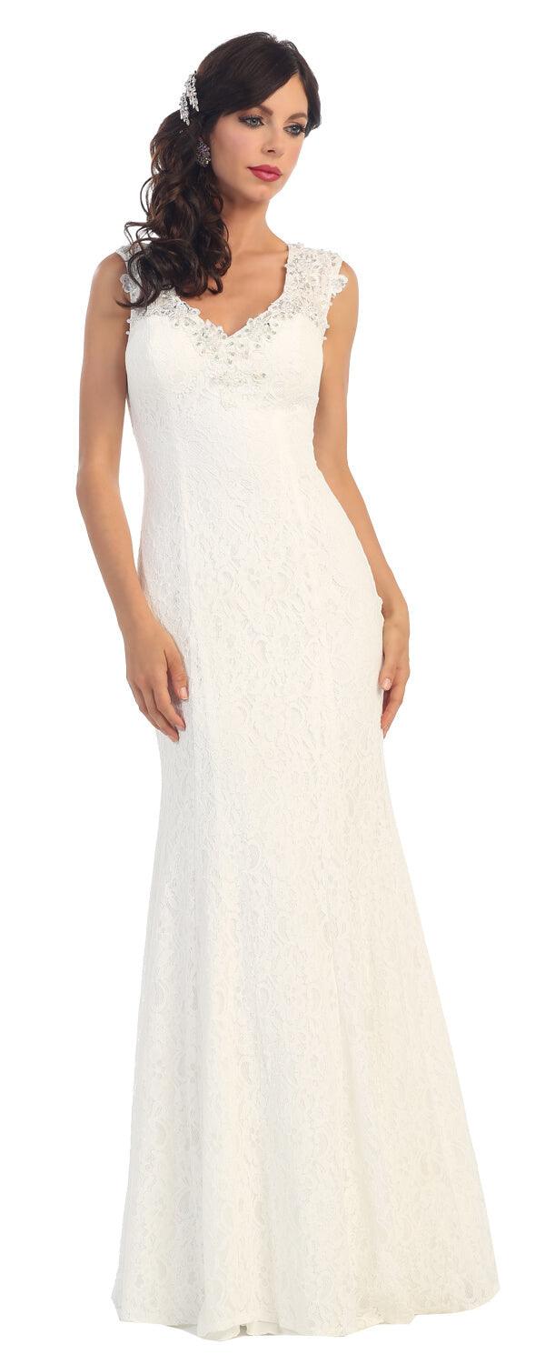 Long Formal Prom Plus Size Dress - The Dress Outlet May Queen