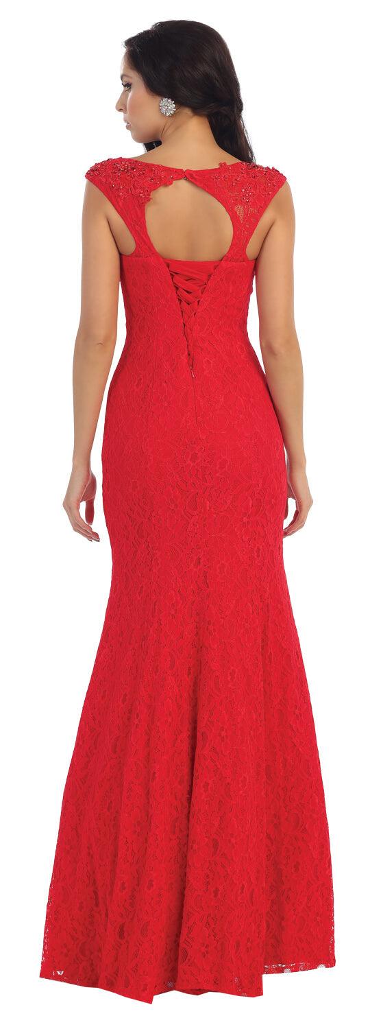 Long Formal Prom Plus Size Dress - The Dress Outlet May Queen