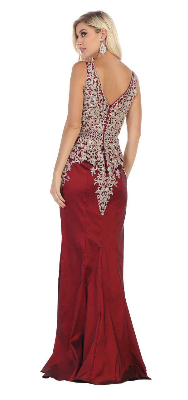 Long Formal Prom Plus Size Mermaid Dress - The Dress Outlet May Queen