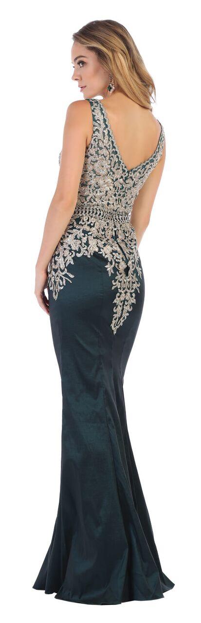 Long Formal Prom Plus Size Mermaid Dress - The Dress Outlet May Queen