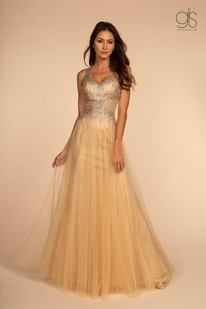 Long Formal Sleeveless Evening Prom Dress - The Dress Outlet Elizabeth K