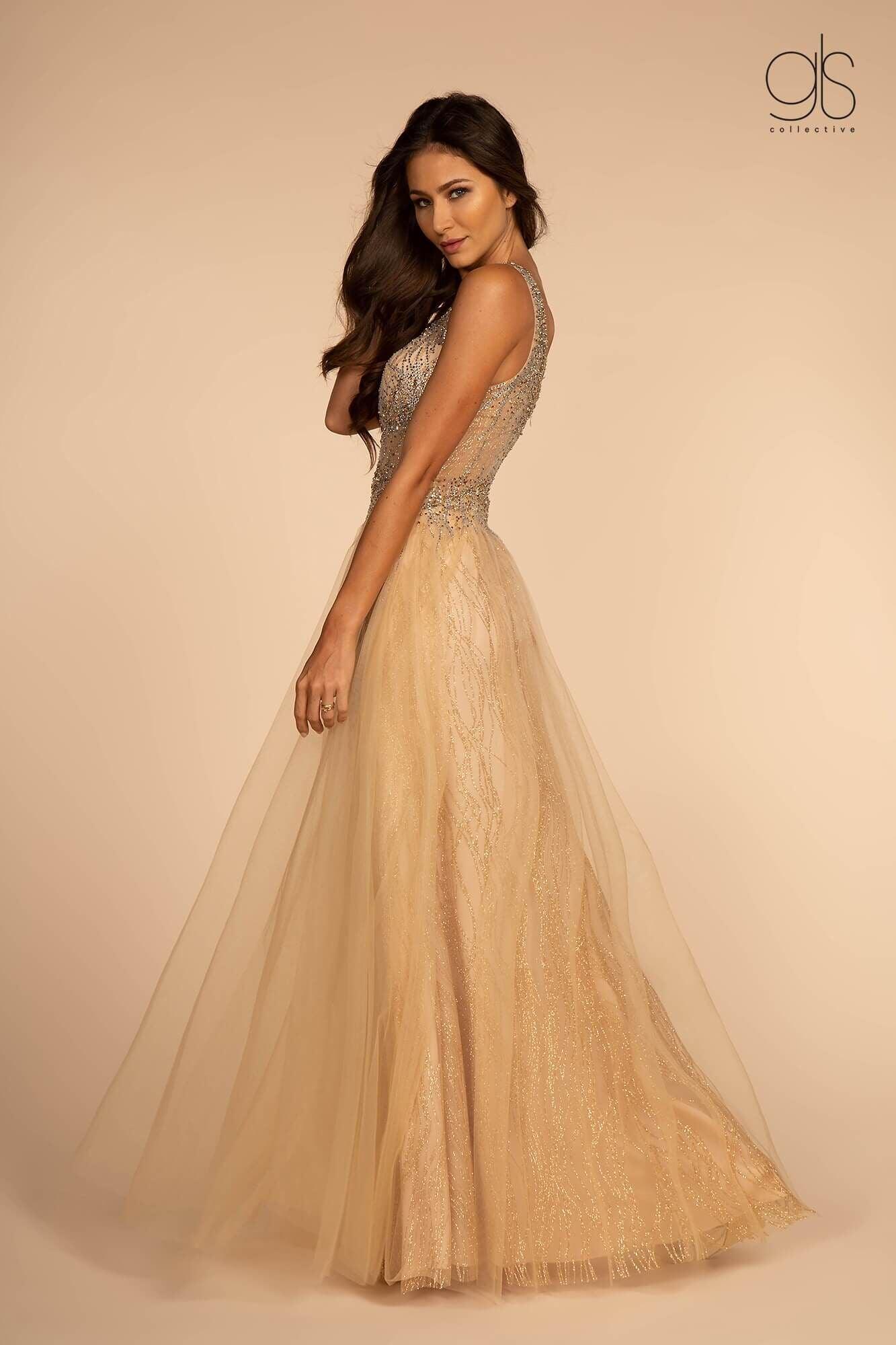 Long Formal Sleeveless Evening Prom Dress - The Dress Outlet Elizabeth K