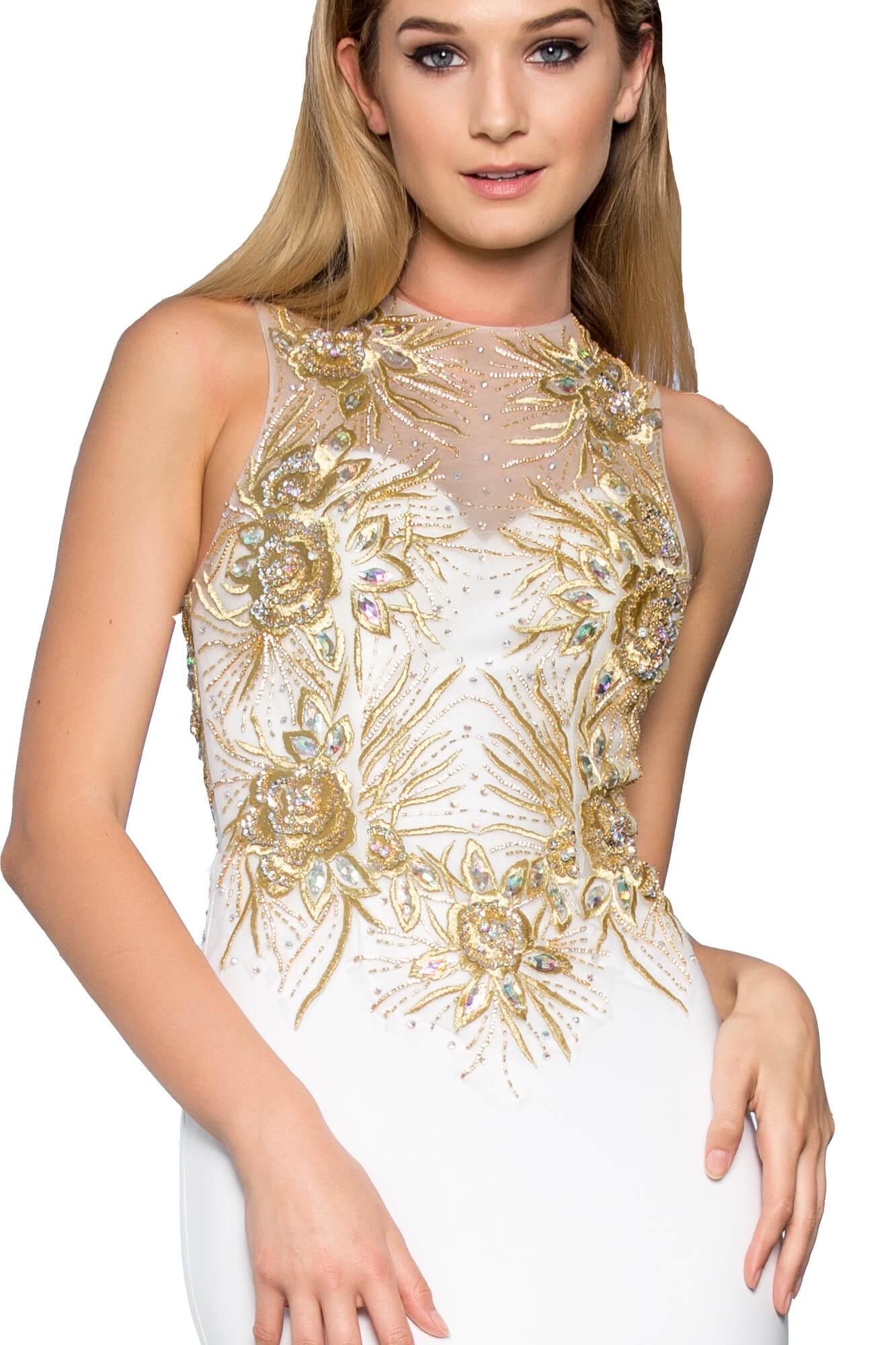 Long Formal Sleeveless Mermaid Fit Prom Dress - The Dress Outlet Elizabeth K