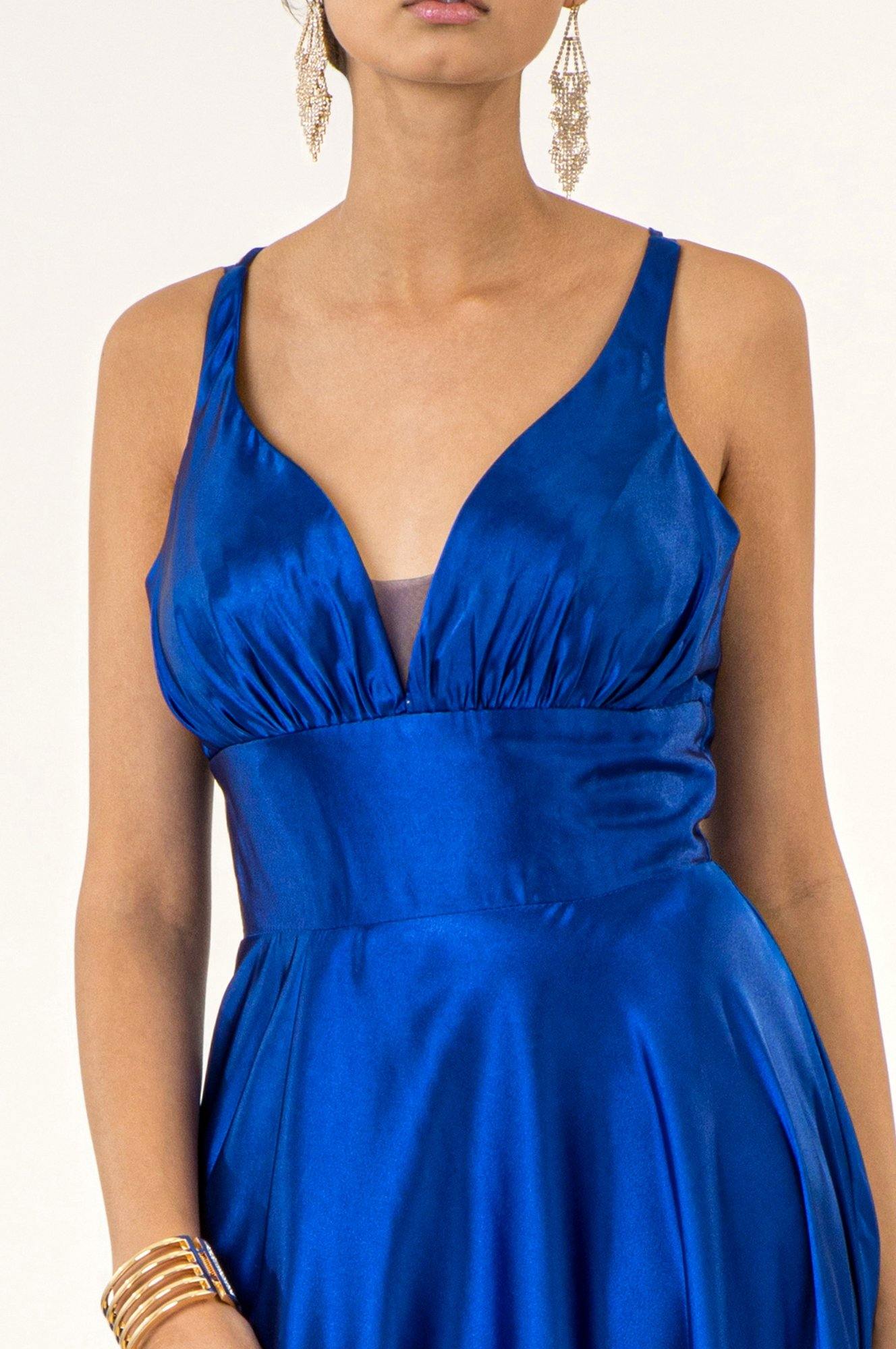 Long Formal A Line Sleeveless Satin Prom Dress for 112.99 The
