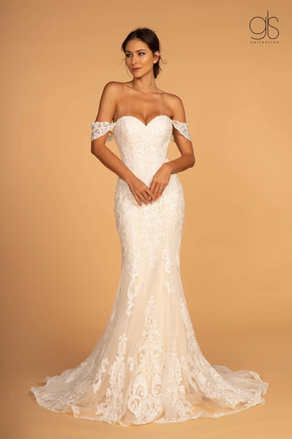 Long Fitted Wedding Dress - The Dress Outlet Elizabeth K