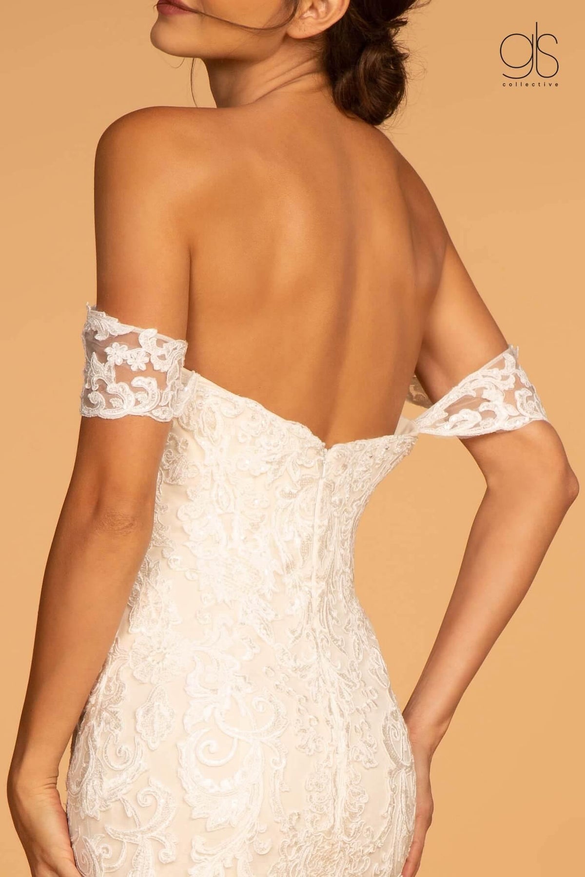 Long Fit and Flare Wedding Dress