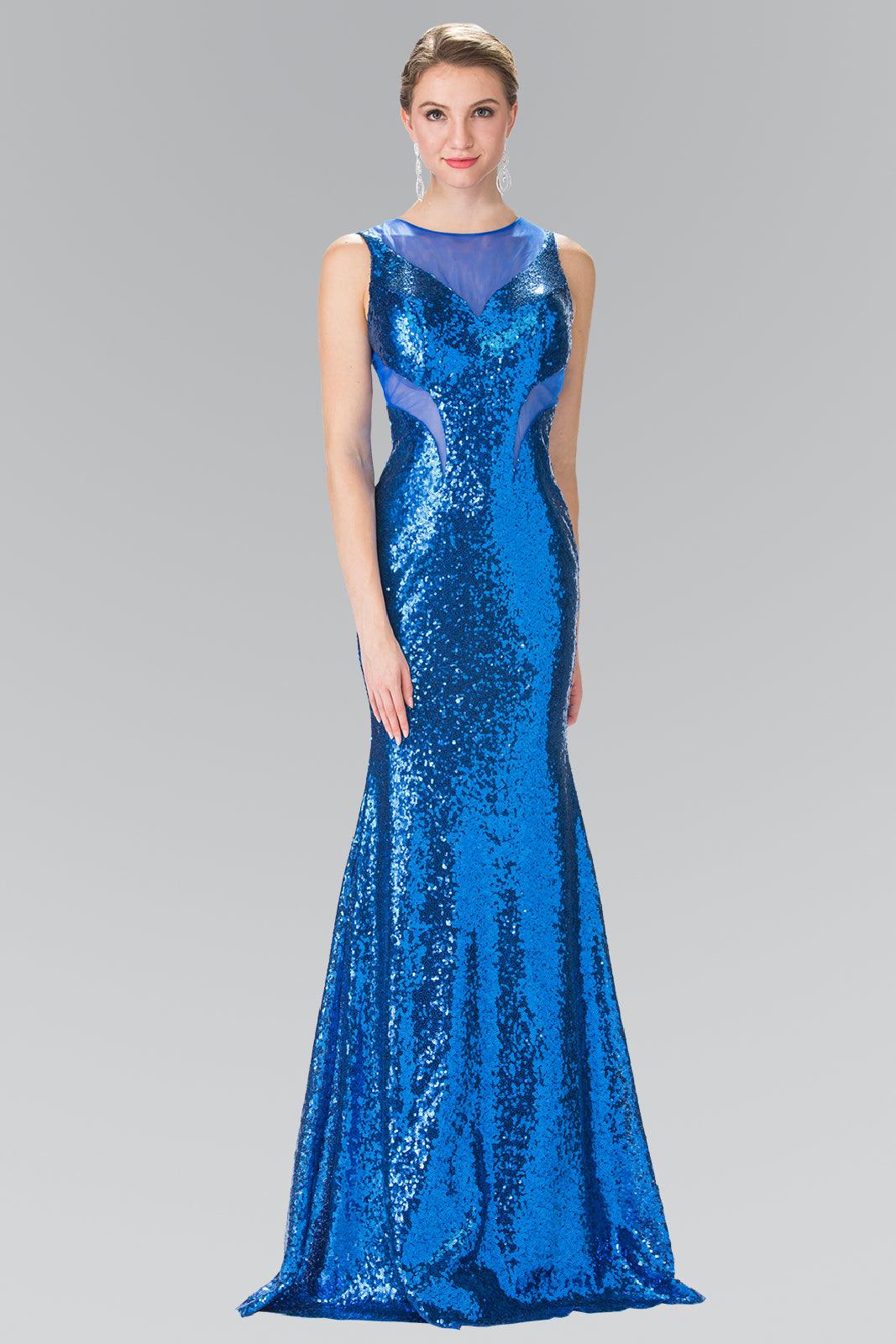 Long Fully Sequins Gown Prom Dress Formal - The Dress Outlet Elizabeth K