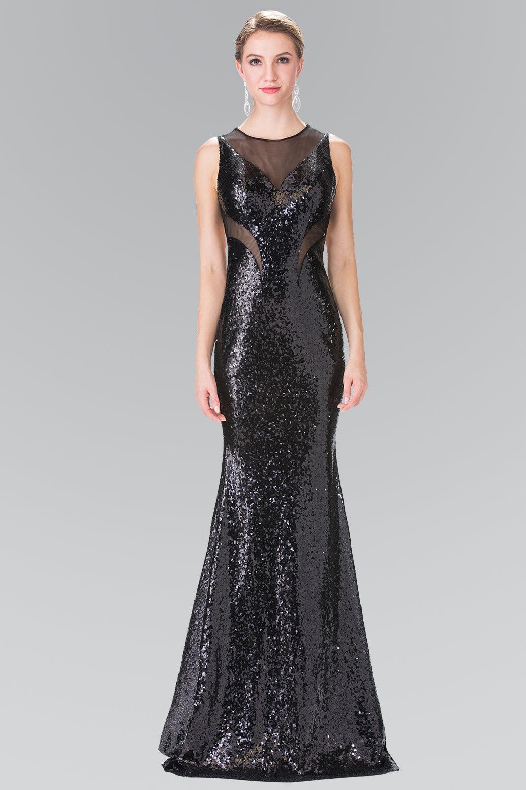 navy blue dress for baby girl Black Backless Sequin Dress