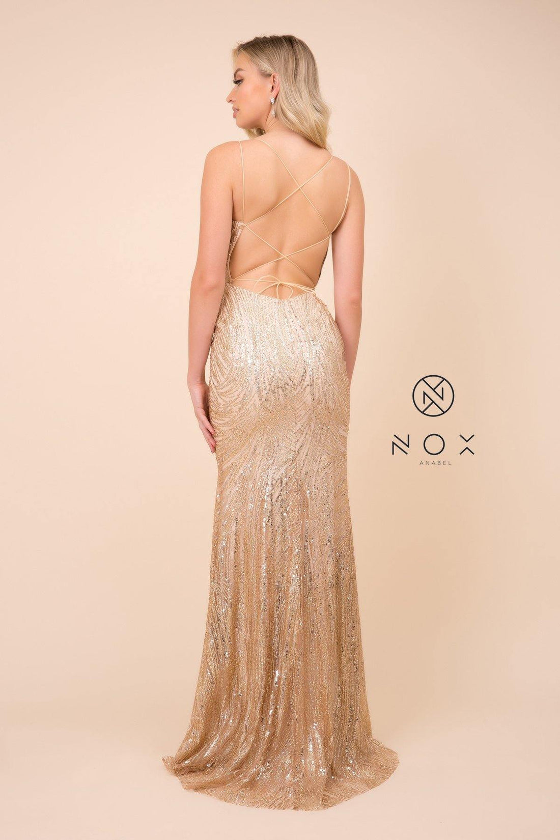 Gold Long Glitter Prom Dress Evening Gown for $194.99 – The Dress Outlet