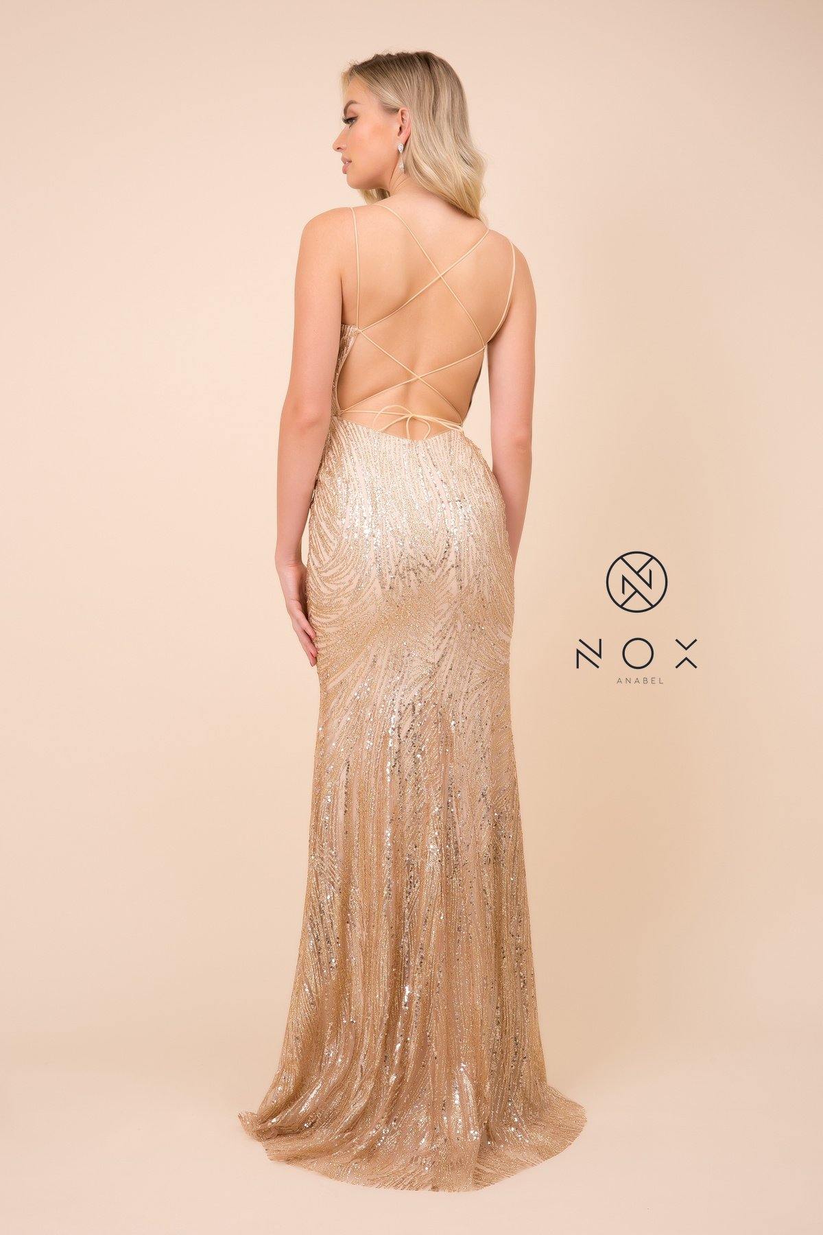 Gold Long Glitter Prom Dress Evening Gown for $194.99 – The Dress Outlet