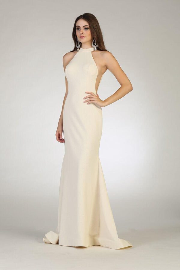 Long Halter Neck Prom Dress Formal Evening Gown