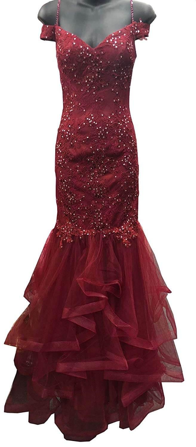 Long Homecoming Prom Dress Formal Wedding Gown Plus Size - The Dress Outlet May Queen