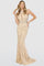 Long Key Hole Halter Neck Prom Dress Evening Gown - The Dress Outlet Nox Anabel