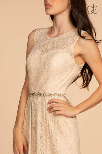 Long Lace Evening Formal Prom Dress - The Dress Outlet Elizabeth K