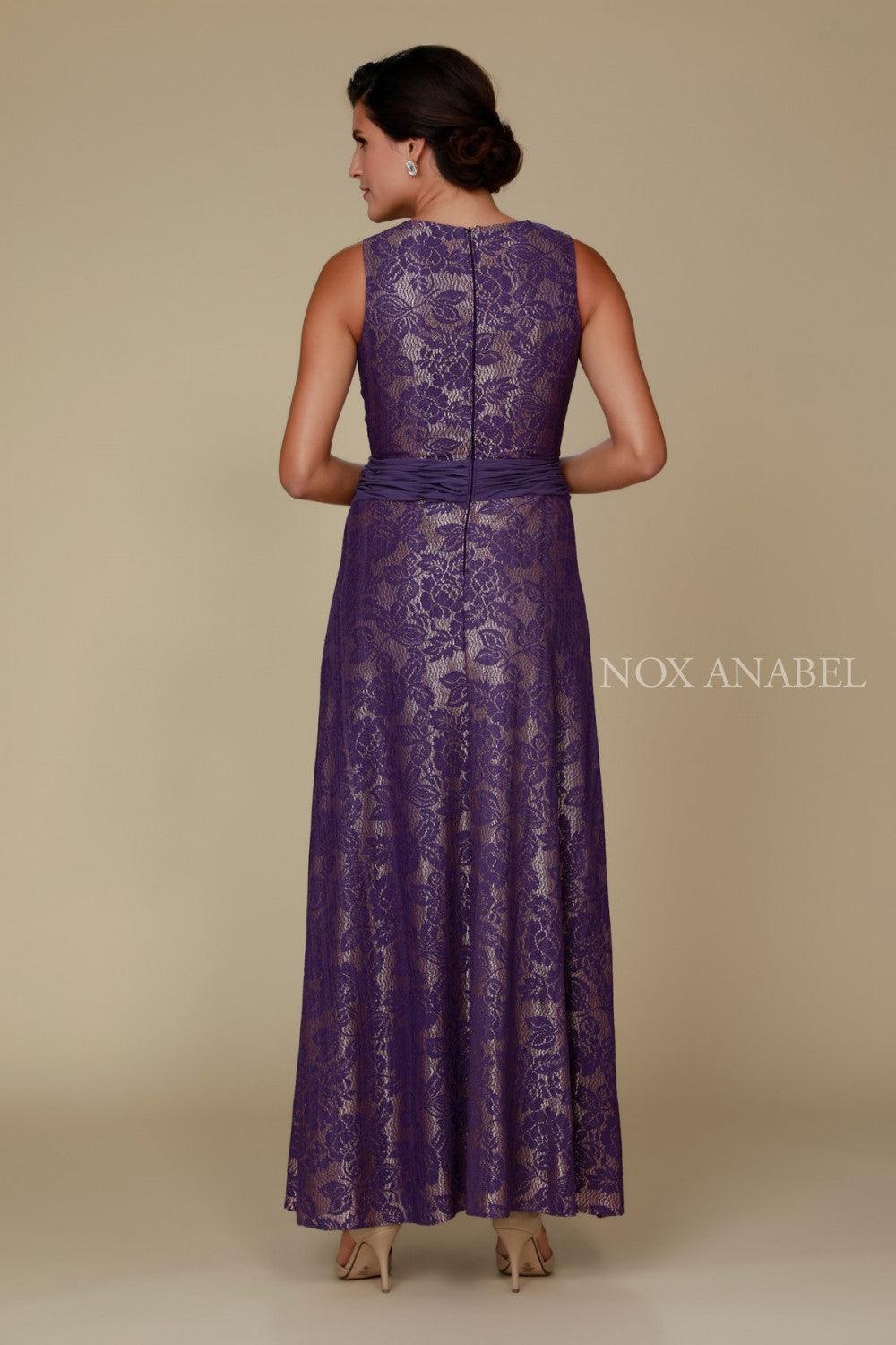 Long Lace Formal Mother of the Bride Dress