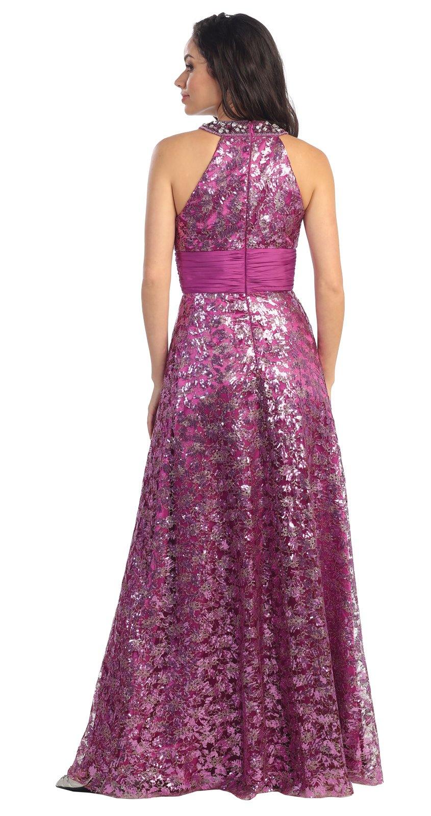 Long Lace Prom Dress Evening Gown - The Dress Outlet Elizabeth K