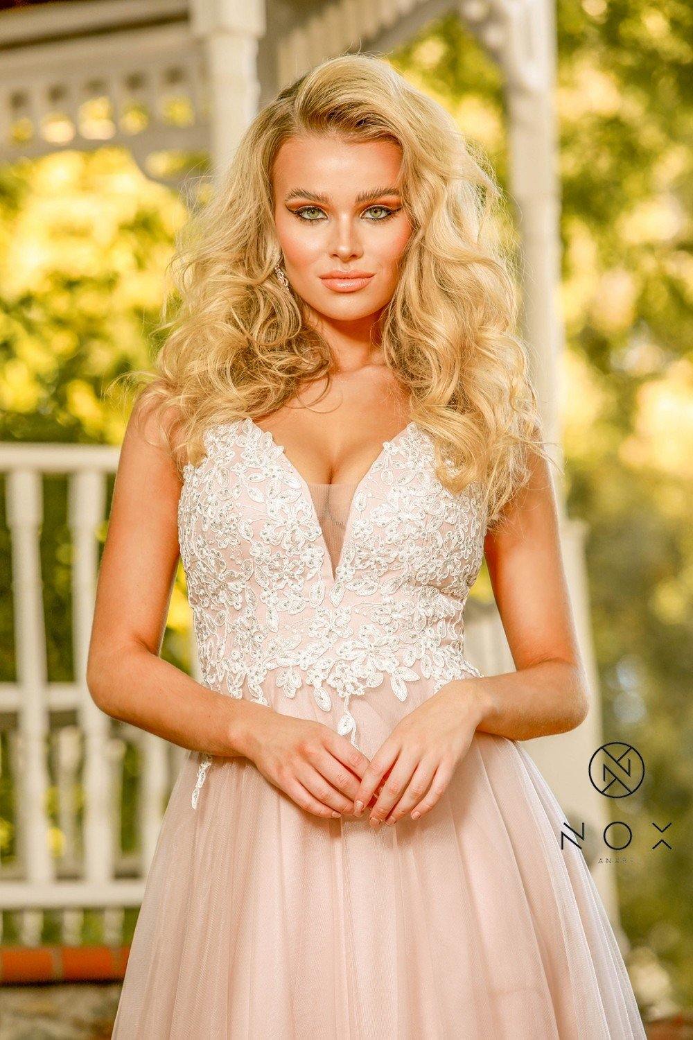 Long Low Cut Prom Dress