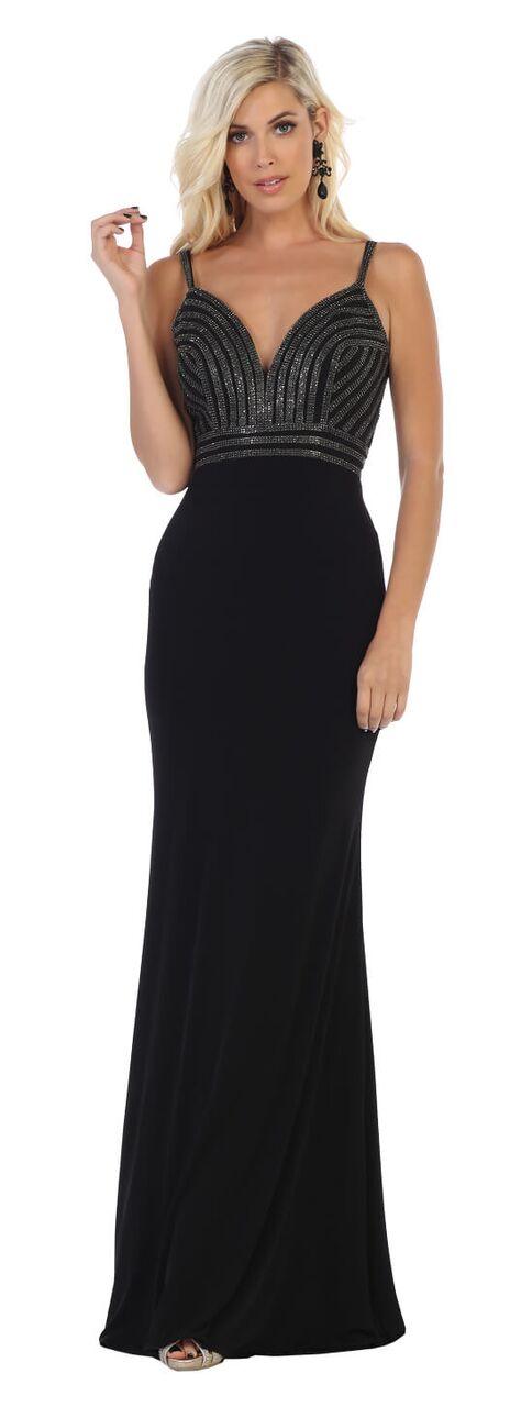 Long Mermaid Formal Prom Evening Dress - The Dress Outlet May Queen