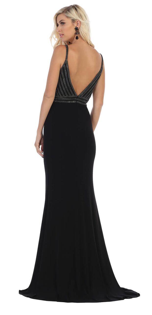 Long Mermaid Formal Prom Evening Dress - The Dress Outlet May Queen