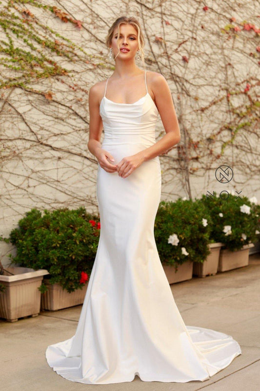Long Mermaid Style Wedding Dress - The Dress Outlet