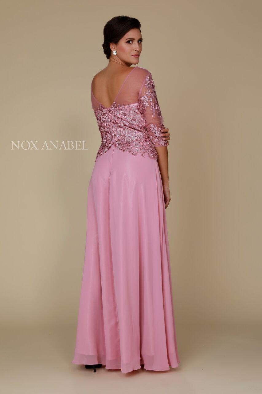 Long Mother of the Bride Chiffon Formal Dress