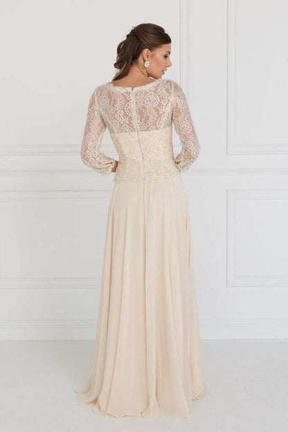 Long Mother of the Bride Dress Formal Gown - The Dress Outlet Elizabeth K
