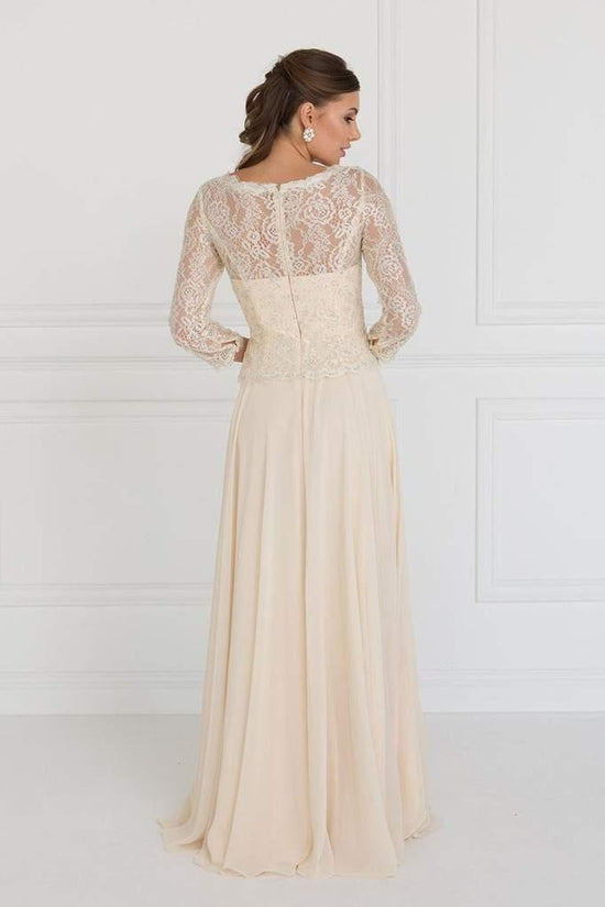 Champagne Long Mother of the Bride Dress Formal for $205.0 – The Dress ...