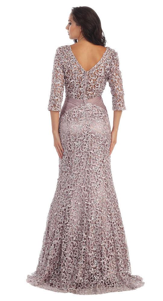 Long Mother of the Bride Dress Formal Plus Size - The Dress Outlet May Queen