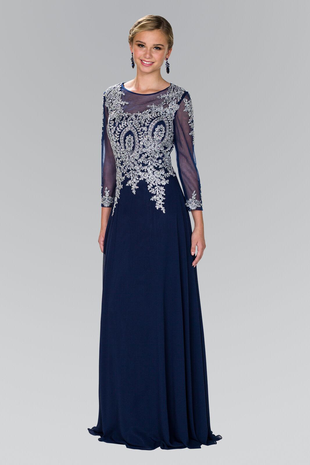 GLS Plus Size Long Mother of the Bride Dress - Burgundy - Bateau Neckline, Sheer Long Sleeves, Lace Embroidery GLS Plus Size Long Mother of the Bride Dress - Burgundy - Bateau Neckline, Sheer Long Sleeves, Lace Embroidery