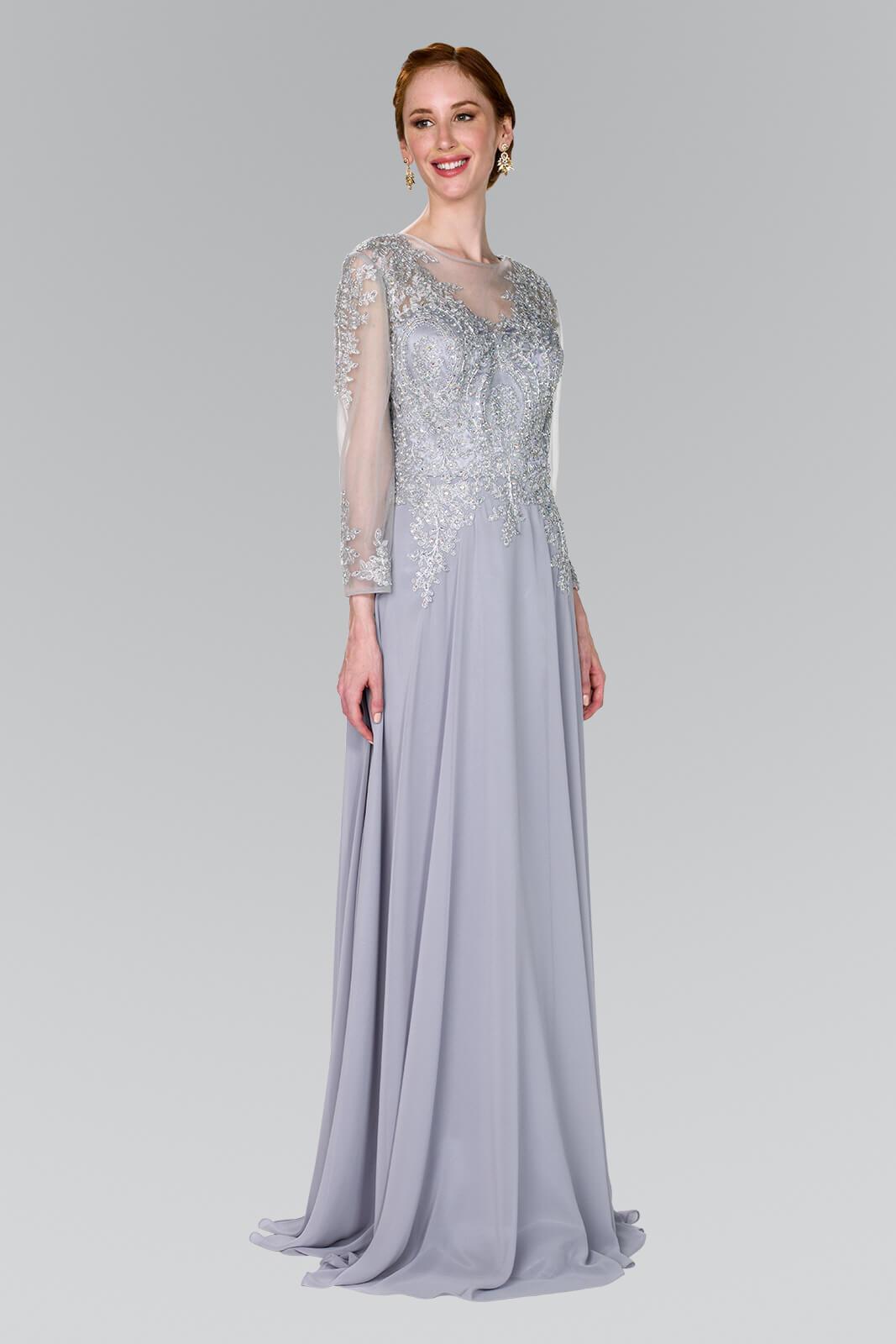 Long Mother of the Bride Dress Plus Size - The Dress Outlet Elizabeth K