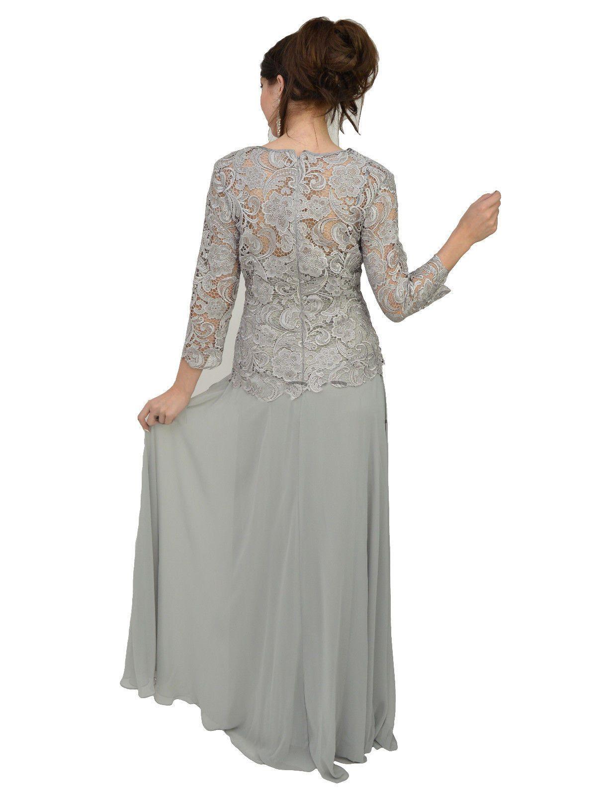 Long Mother of the Bride Dress Plus Size Formal - The Dress Outlet May Queen