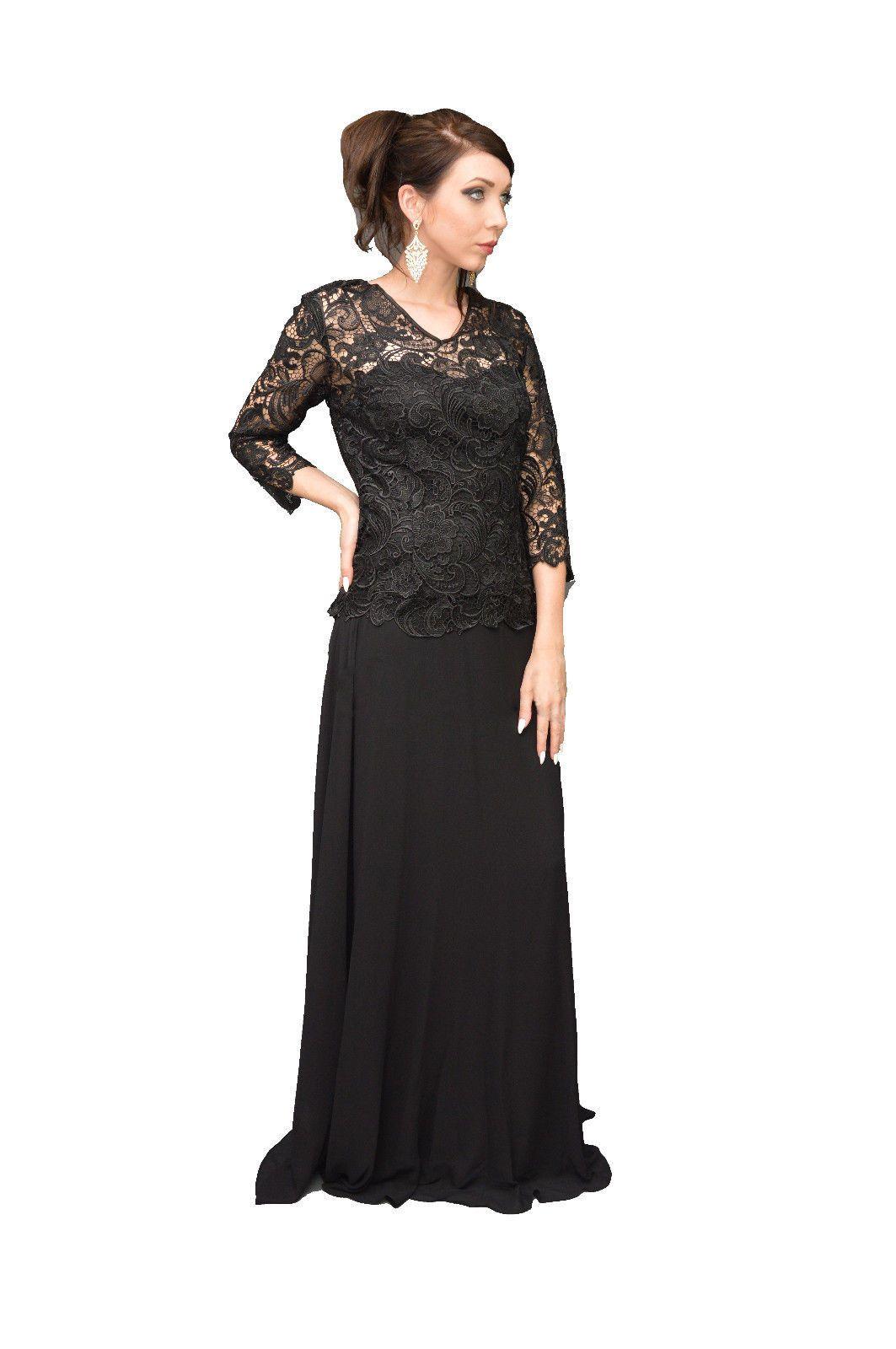 Long Mother of the Bride Dress Plus Size Formal - The Dress Outlet May Queen