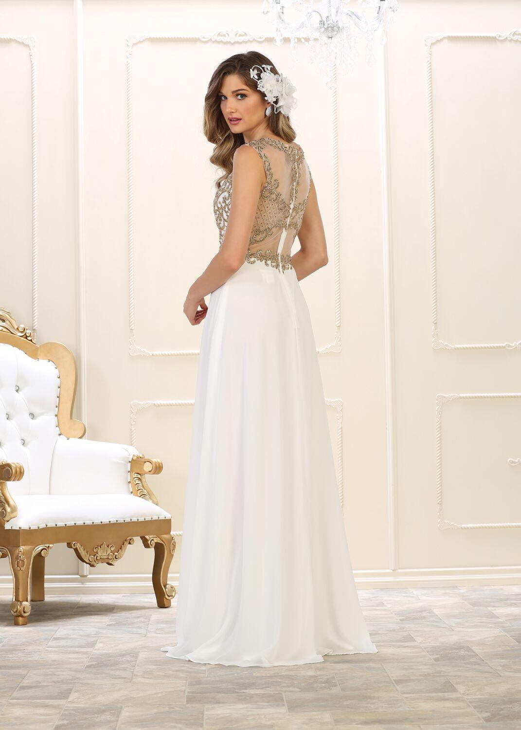 Long Mother of the Bride Dress Plus Size Formal Evening Gown - The Dress Outlet May Queen
