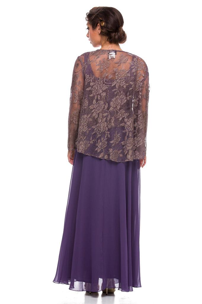 Long Mother of the Bride Dress with Jacket - The Dress Outlet Nox Anabel